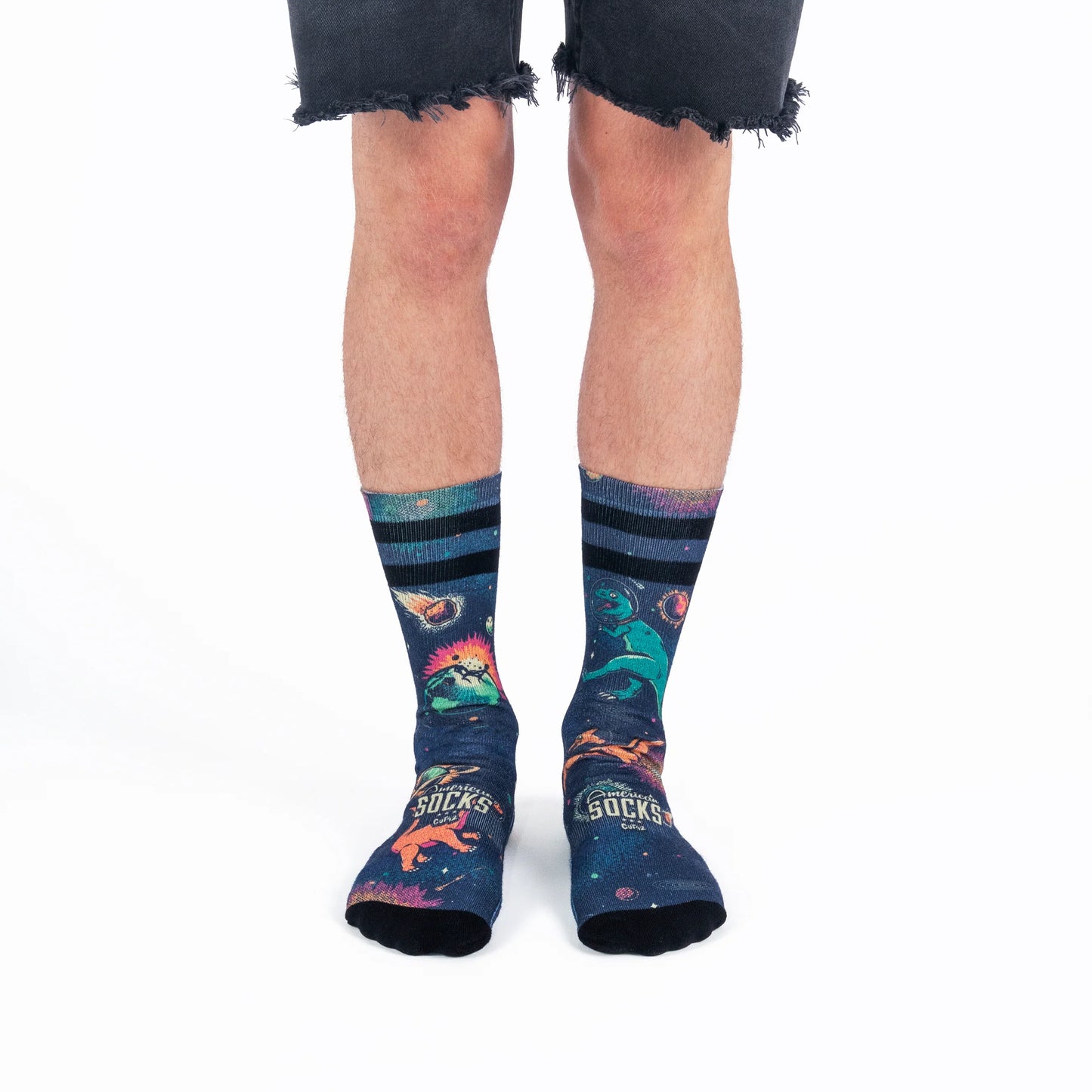 American Socks- Space Dino - Mid High