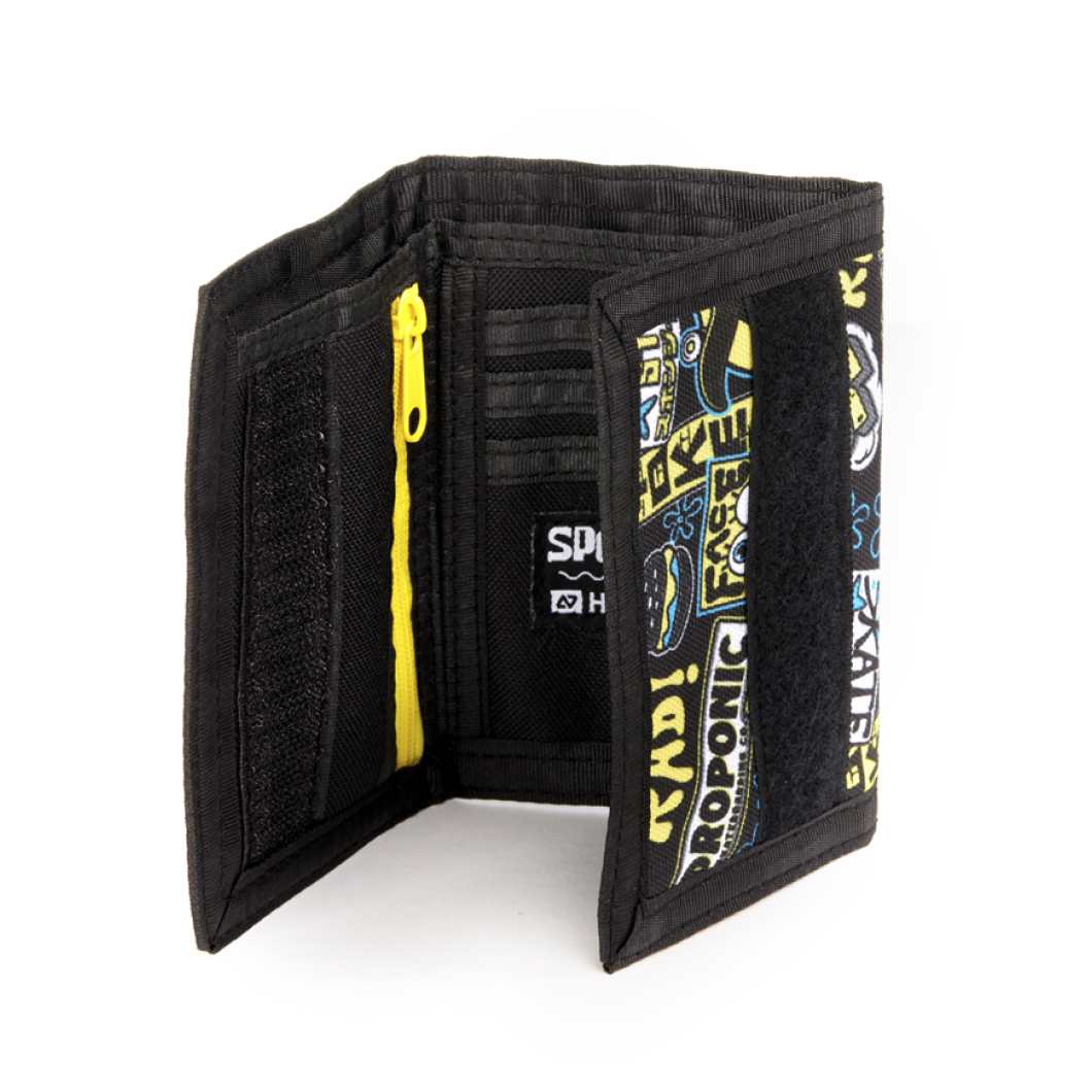 Wallet BRIDGE SPONGE BOB Black Yellow