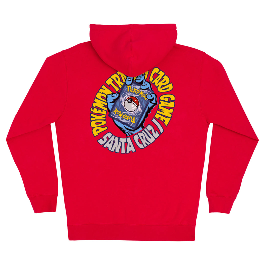 Santa Cruz Zip Hood Pokemon TCG Hand — Red