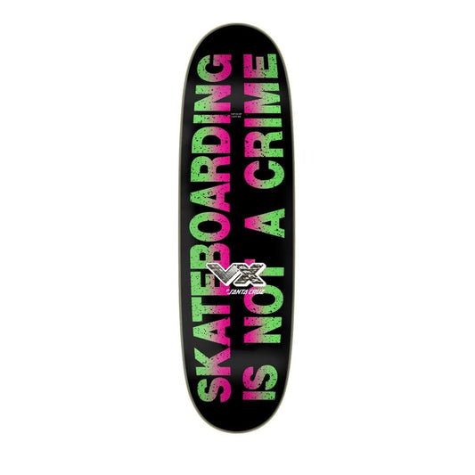 Santa Cruz VX Deck (UK) Kendall Street Art Collage Brown 9 IN
