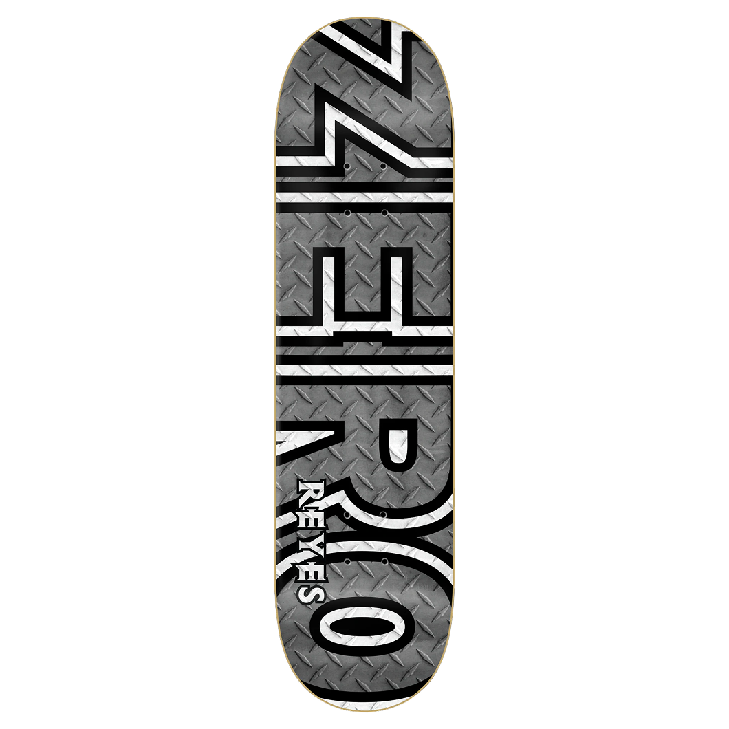 Zero Skateboard Deck Diamond Plate Bold David Reyes 8.25"