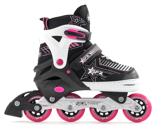 SFR Pulsar Adjustable Children's Inline Skates - Pink