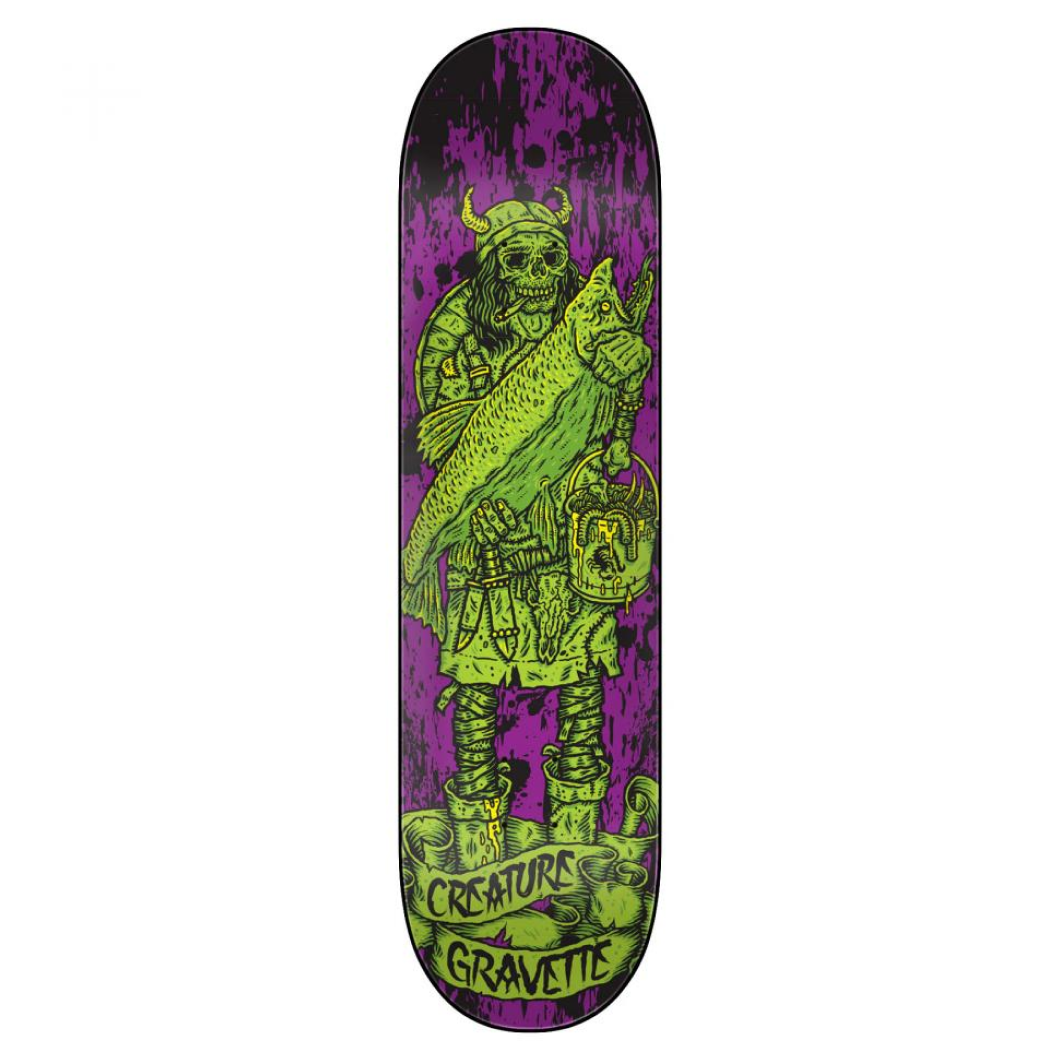 Creature Pro Deck (UK) Gravette Vikings Hesh Law XX Purple/Green 8.3 IN
