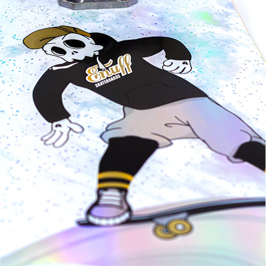 Enuff Skully Hologram Complete - White - 7.75" x 31.5"