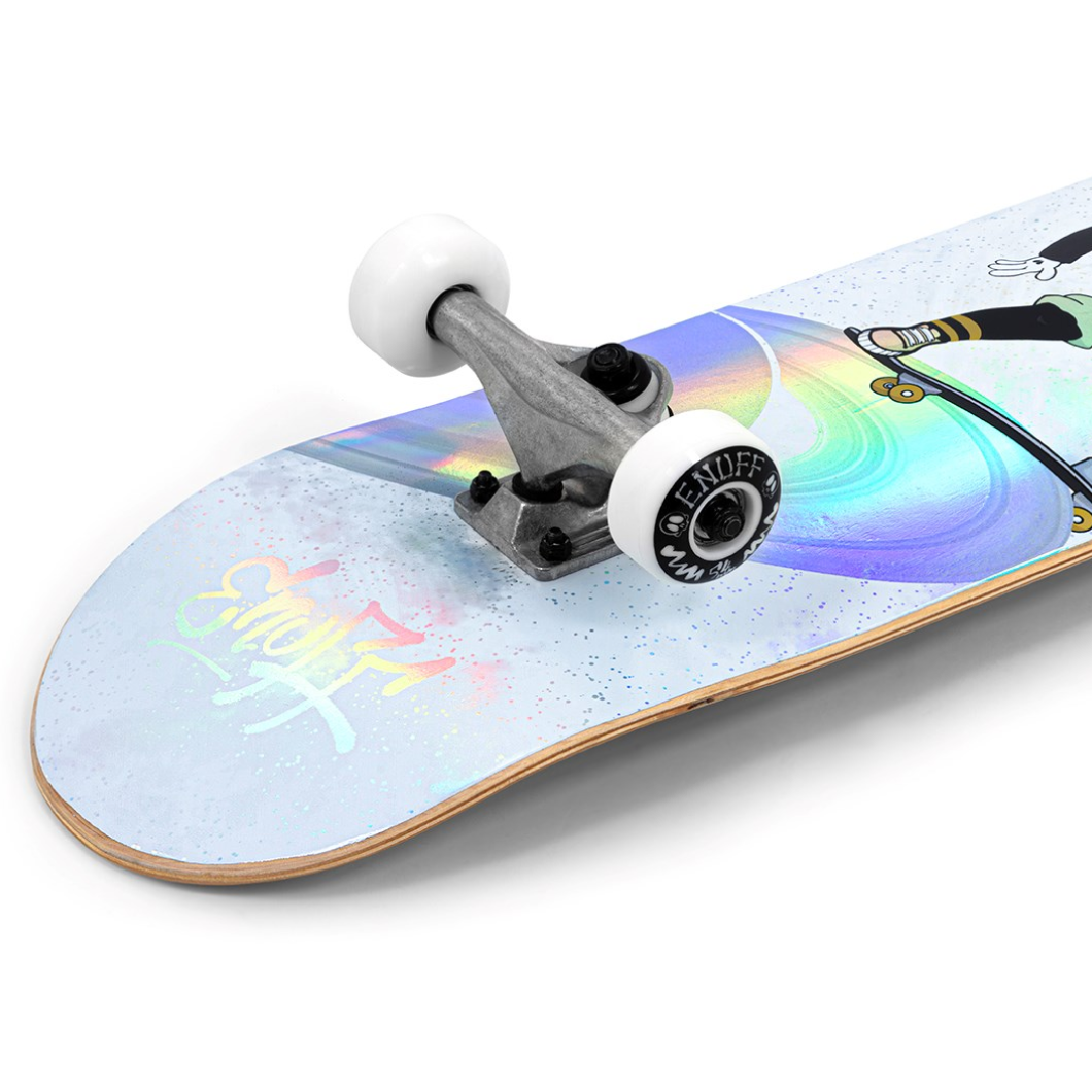 Enuff Skully Hologram Complete - White - 7.75" x 31.5"
