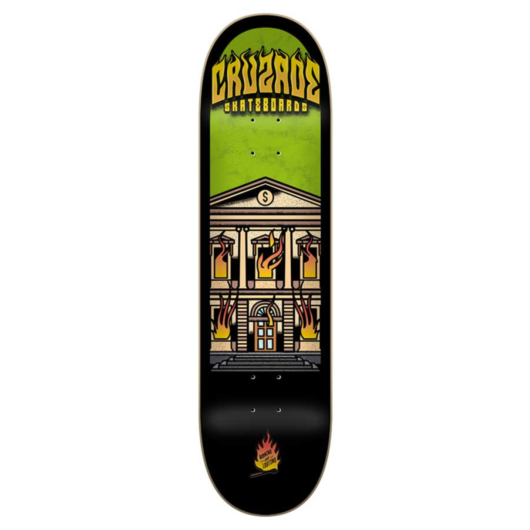 Cruzade Burning and Looting 8.375'' Skateboard Deck
