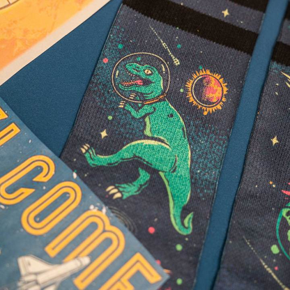 American Socks- Space Dino - Mid High
