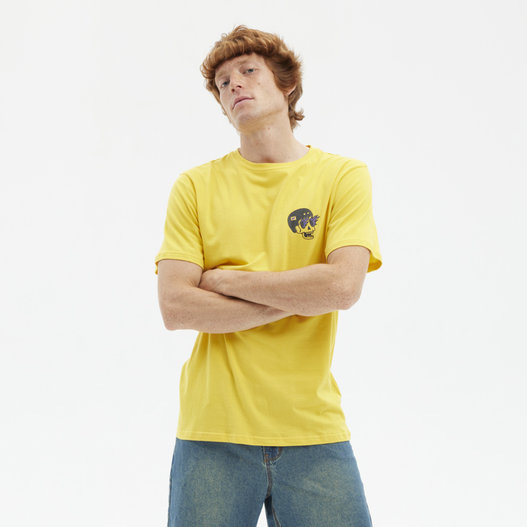 T-SHIRT PUSHING YELLOW