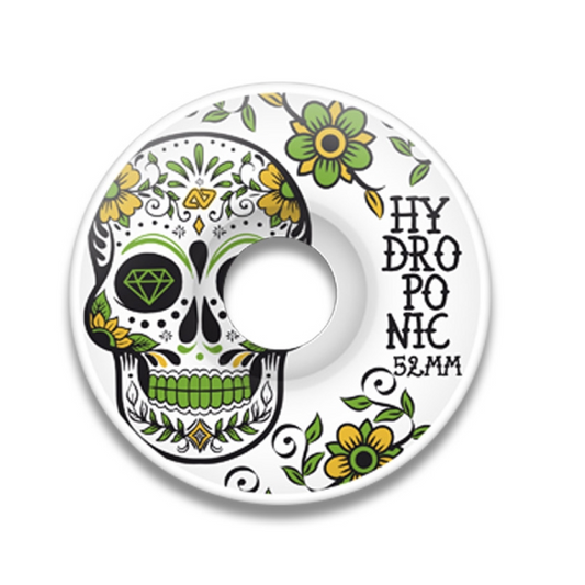 SKATE WHEELS MEXICAN SKULL GREEN 52 MM