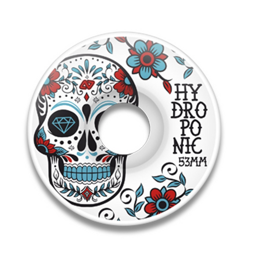 SKATE WHEELS MEXICAN SKULL TURQUOISE 53 MM