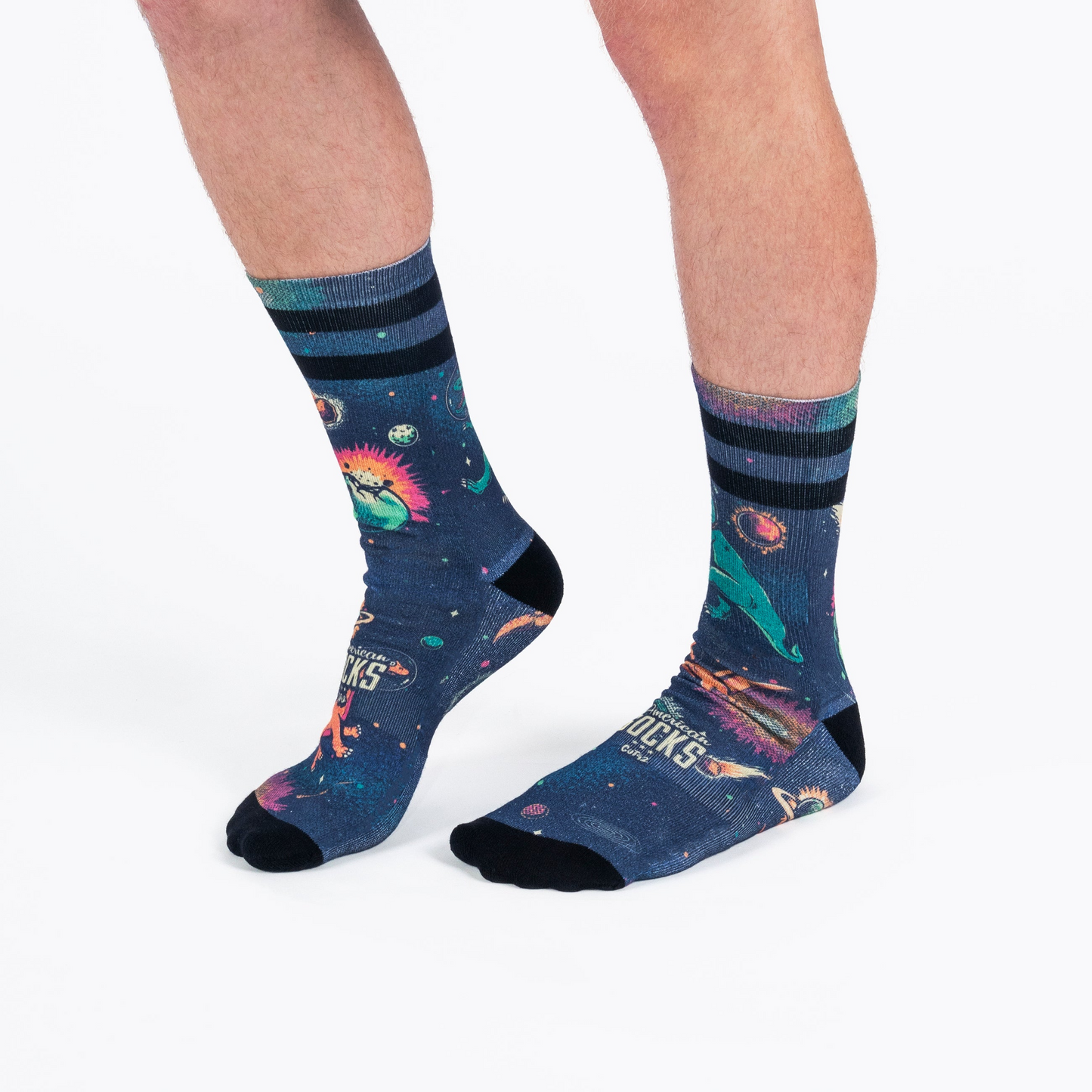 American Socks- Space Dino - Mid High