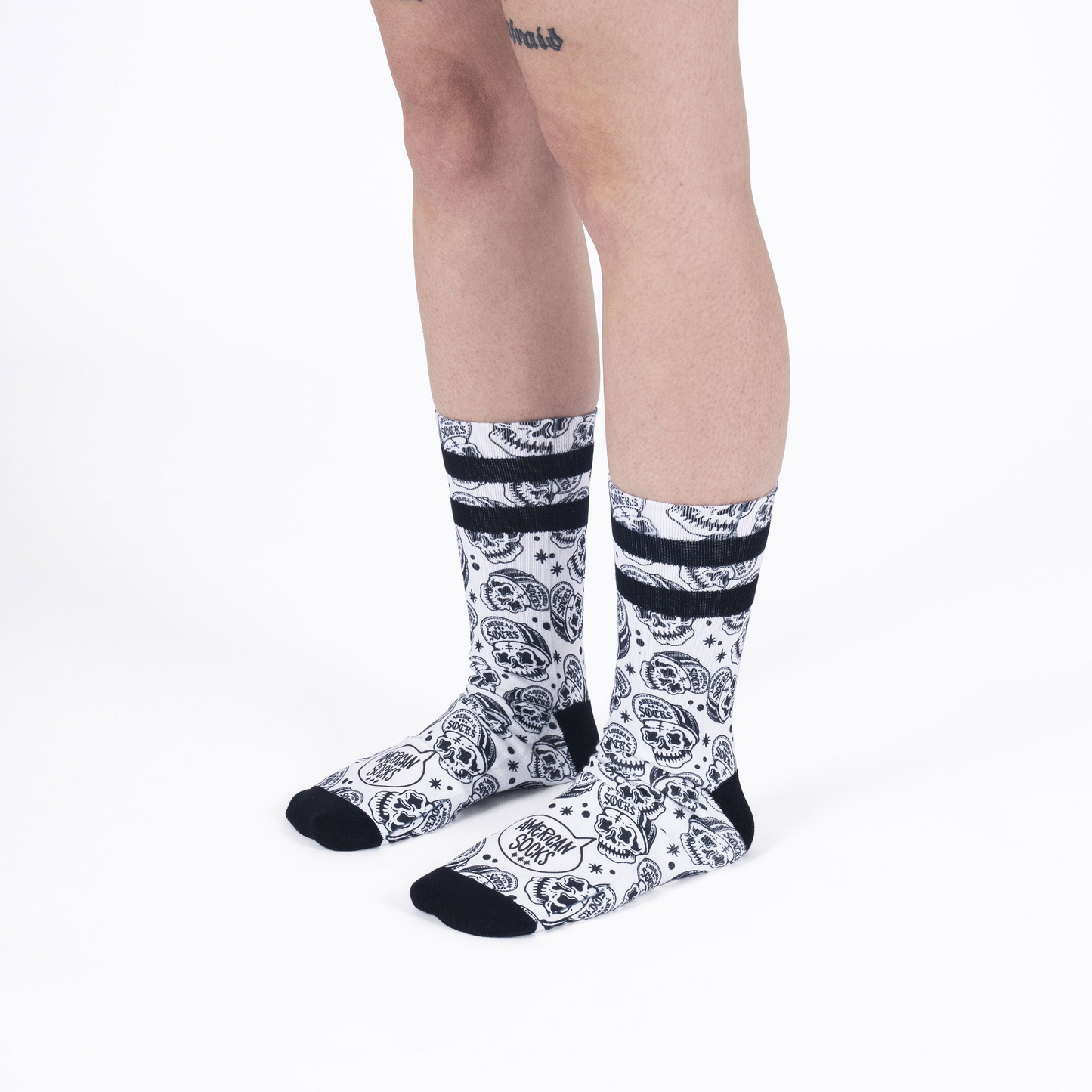 American Socks- Skater Skull- Mid High