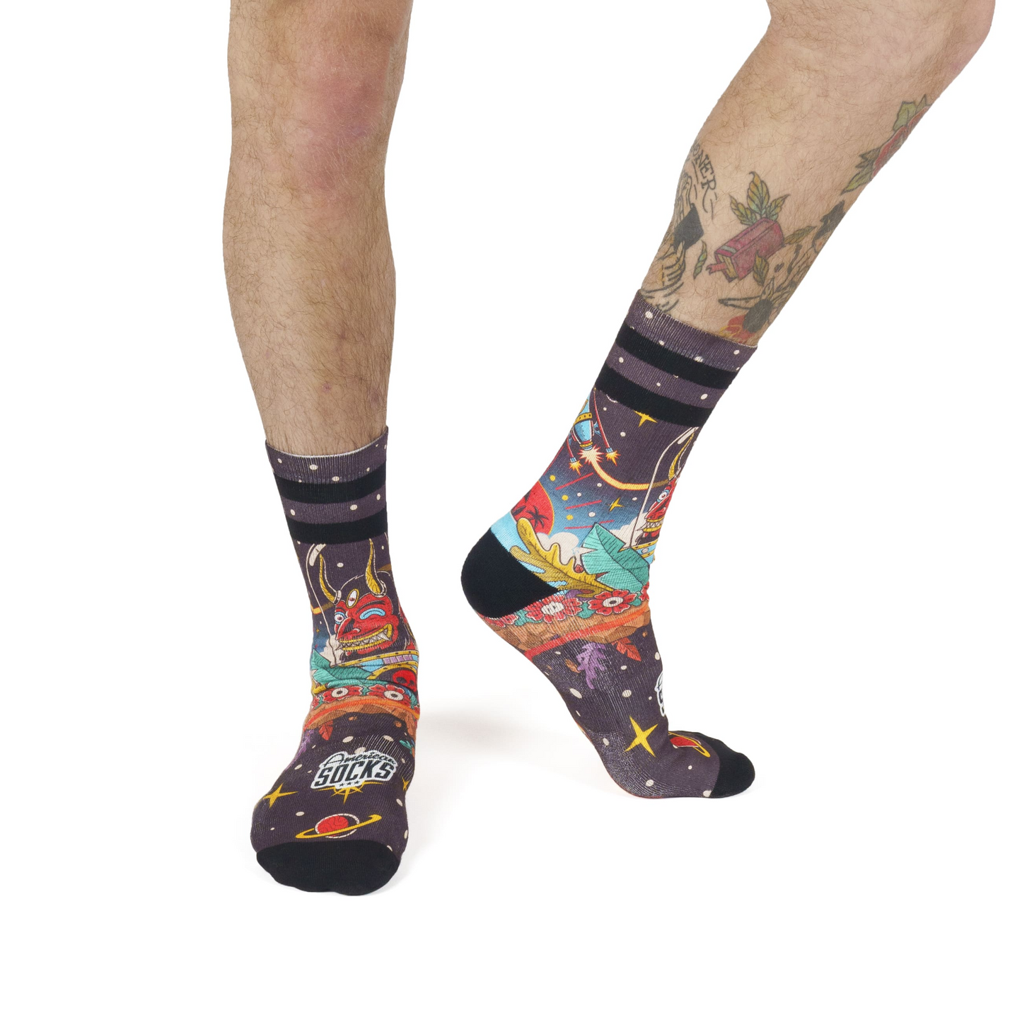 American Socks-Space Holidays-Mid High