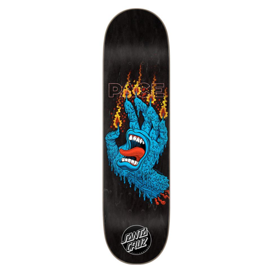 Santa Cruz Pro Deck Pace Ritual Hand - Black 8.25 IN