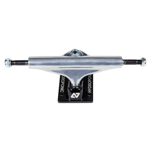 Hydroponic Hollow Kingpin/Hanger Skateboard Truck- Silver Black (PAIR)