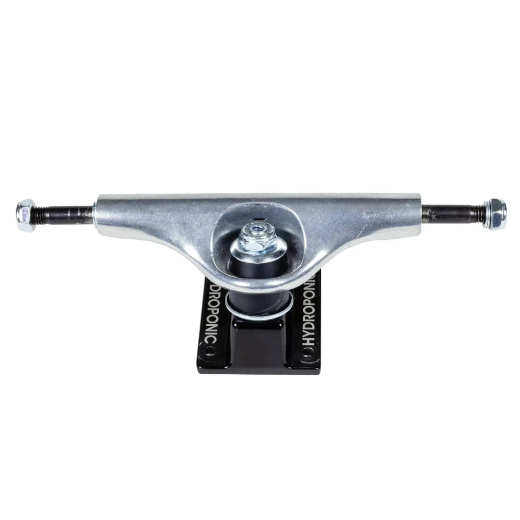 Hydroponic Hollow Kingpin/Hanger Skateboard Truck- Silver Black (PAIR)