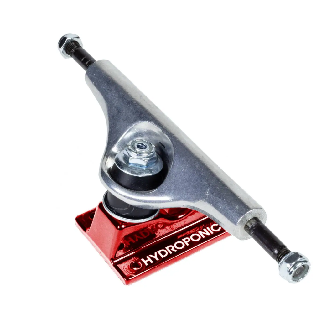 Hydroponic Hollow Kingpin/Hanger Skateboard Truck- Red (PAIR)