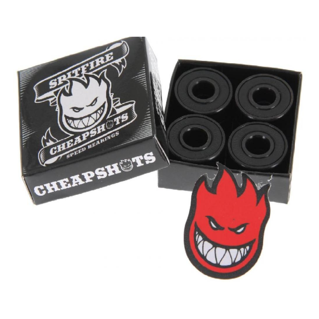 Spitfire Bearings Cheapshots - Black 8 MM