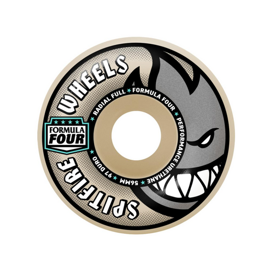 Spitfire Formula Four Wheels Radial 97 Full - White 54 MM