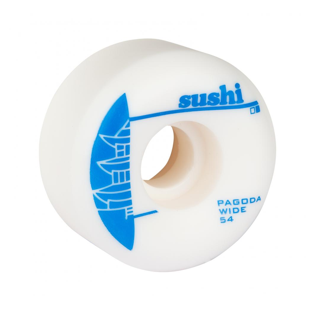 Sushi Wheels Pagoda Wide - White 54 MM