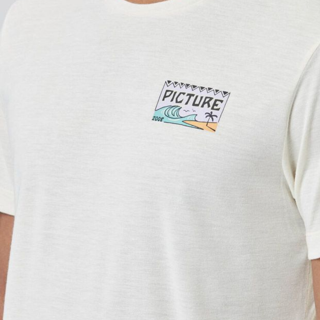 Picture Timont SS Surf Tee Smoke White