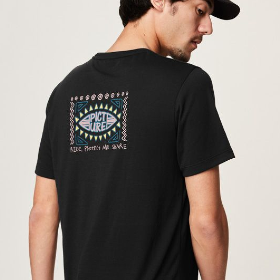 Picture Maribo Surf Tee Black Hand Lycra