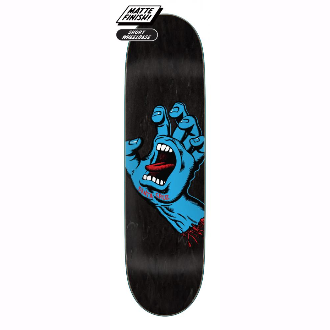 Santa Cruz Deck (UK) Screaming Hand Black 8.60 IN