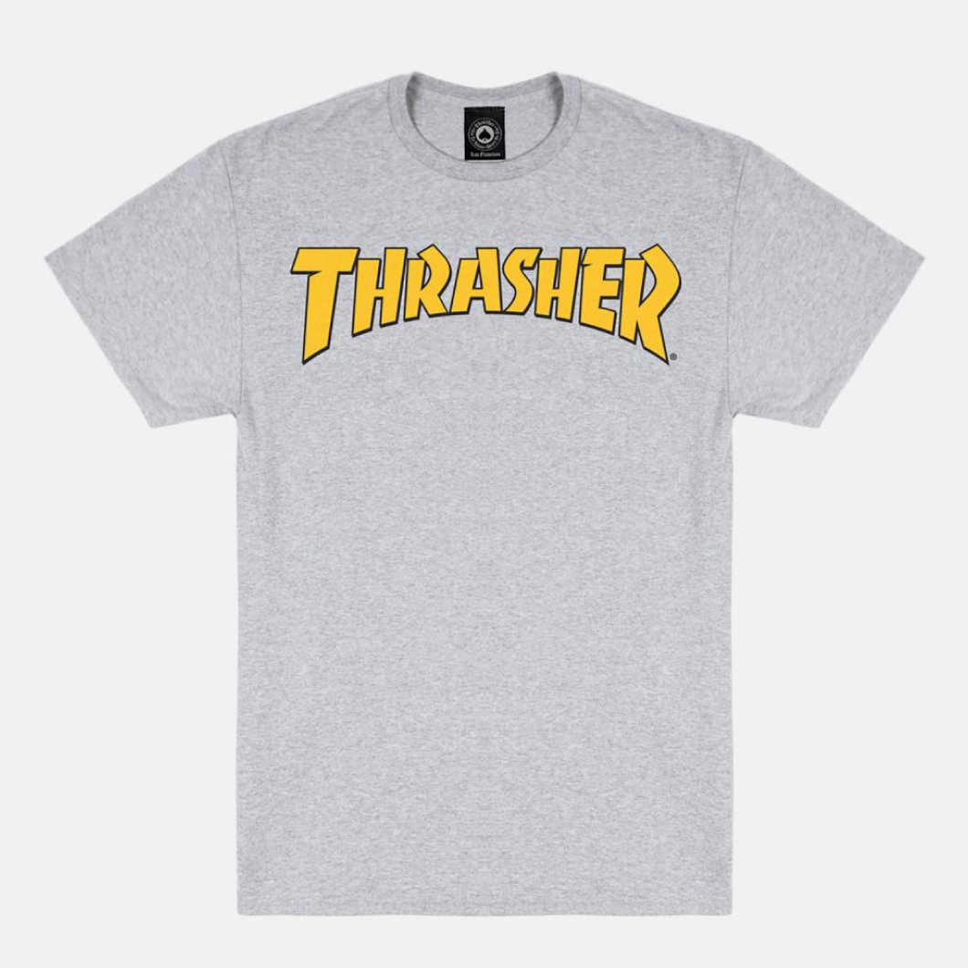 Thrasher T-Shirt Cover Logo Ash Grey