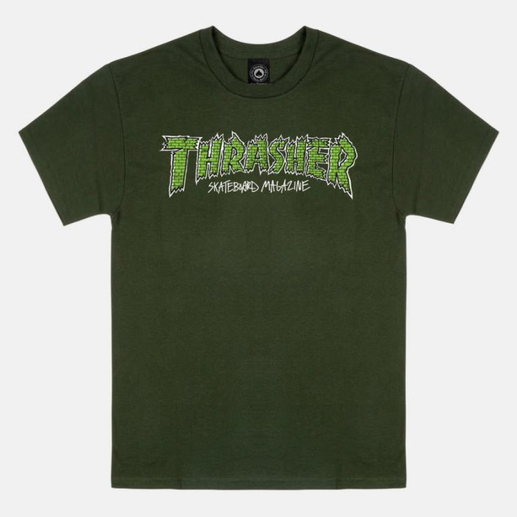 Thrasher T-Shirt Brick Green