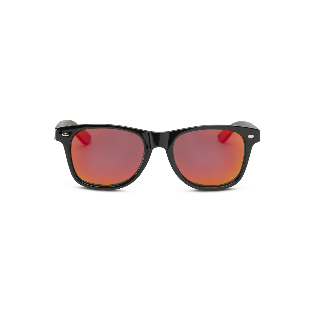 SUNGLASSES EW COOPER BLACK + ORANGE MIRROR