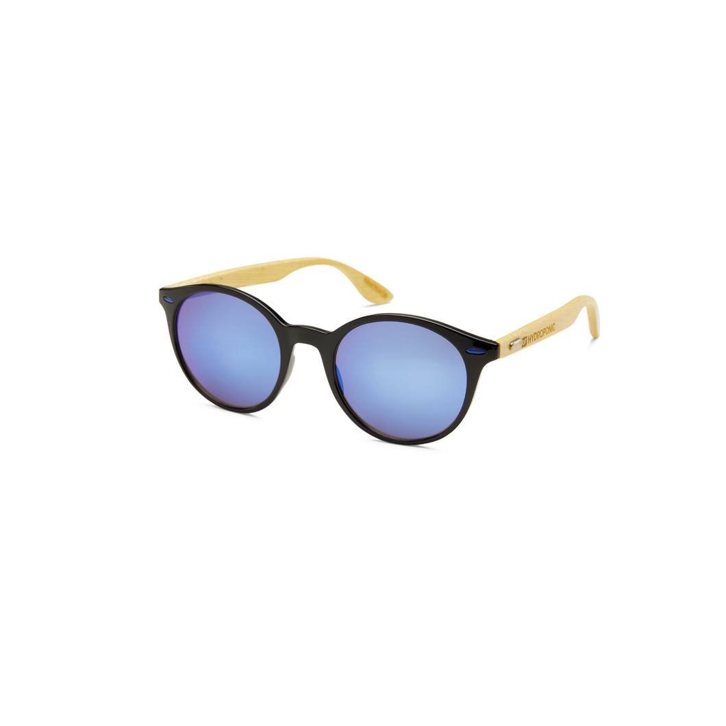 SUNGLASSES EW CANYON BLACK + BLUE MIRROR