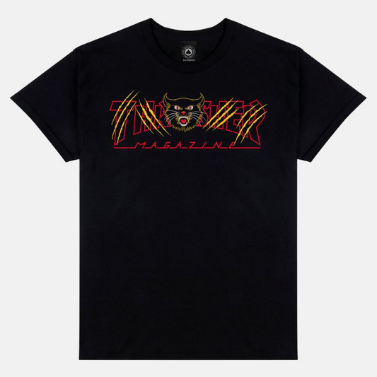 Thrasher T-Shirt Gato Black