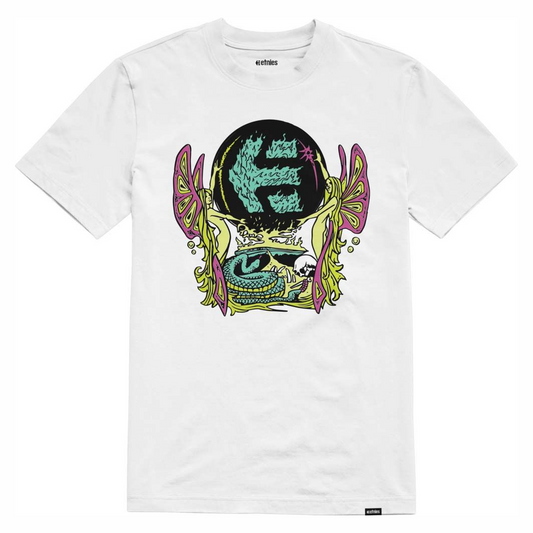 T-SHIRT ETNIES CRYSTAL BALL WHITE