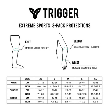 Trigger Extreme Sports 3-Pack Protectors