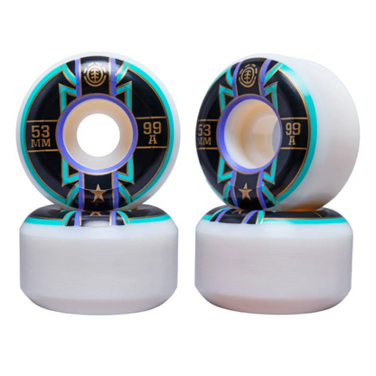 Element Banner Year 99A Skateboard Wheels 4-Pack (53 mm)