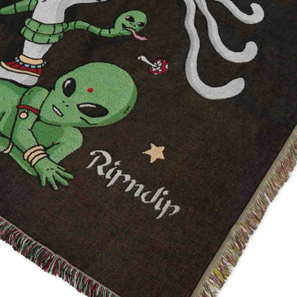 Ripndip Alien Whisperer Woven Blanket Black