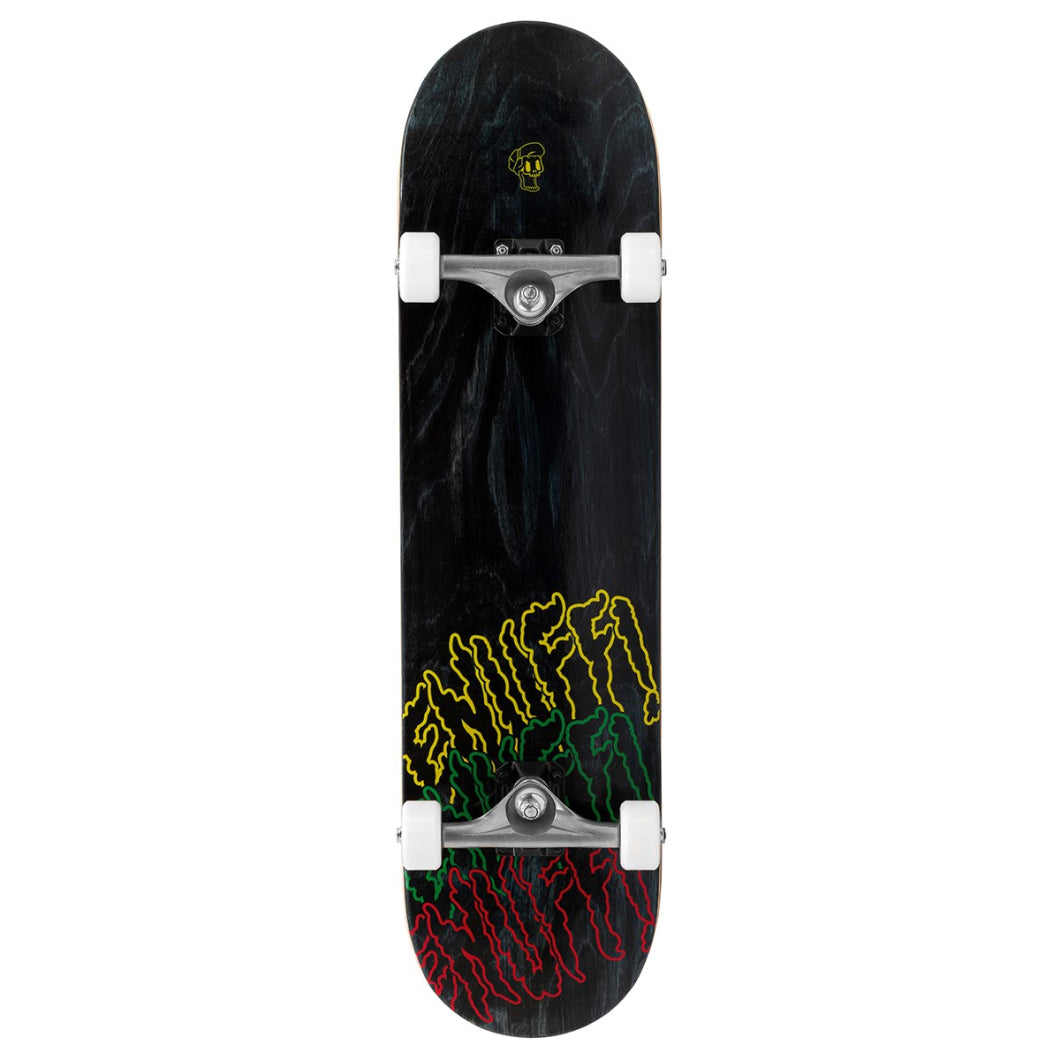 Enuff Three Tier Reloaded Complete Skateboard - Black - 8"