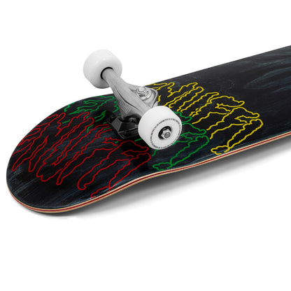 Enuff Three Tier Reloaded Complete Skateboard - Black - 8"
