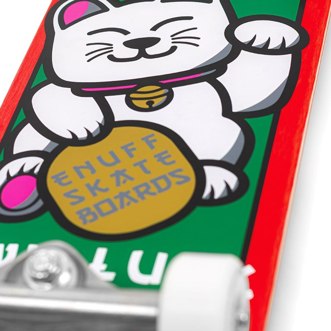 Enuff Lucky Cat Mini Complete Skateboard - Red - 7.25"