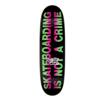 Santa Cruz VX Deck (UK) Kendall Street Art Collage Brown 9 IN