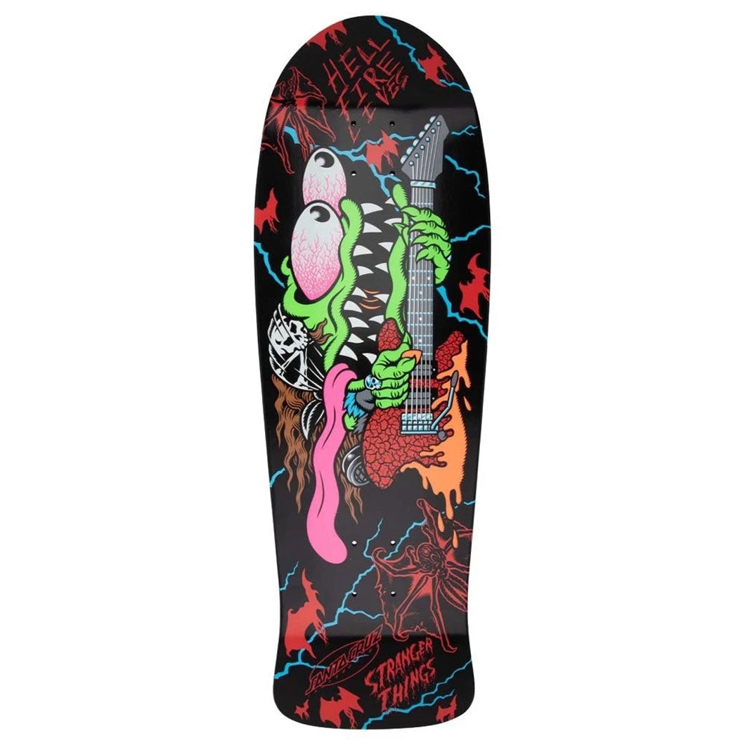 Santa Cruz ST Deck (UK) Stranger Things Meek Slasher Black 10.1 IN
