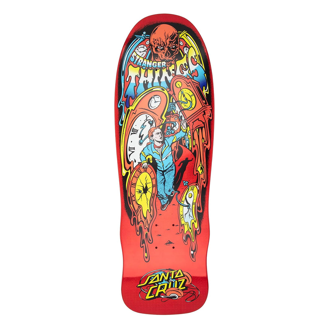 Santa Cruz ST Deck (UK) Stranger Things Melting Clock Red 9.7 IN