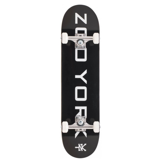 Zoo York Logo Block Complete Skateboard (7.75" - Black/White)