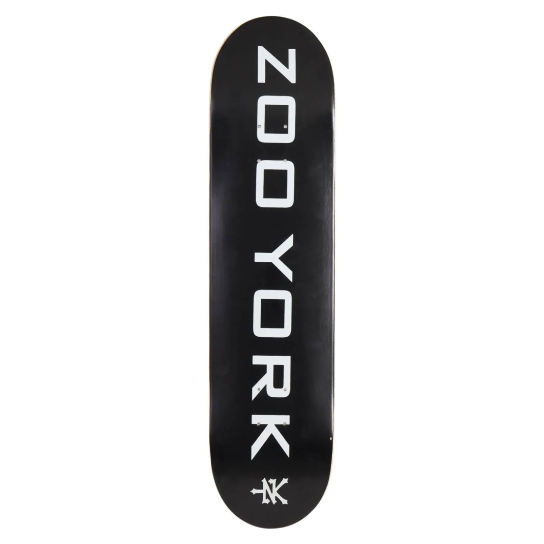 Zoo York Classic Logo Block Skateboard Deck (7.75" - Black)