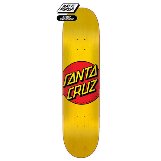 Santa Cruz Deck Classic Dot - Yellow 7.75 IN