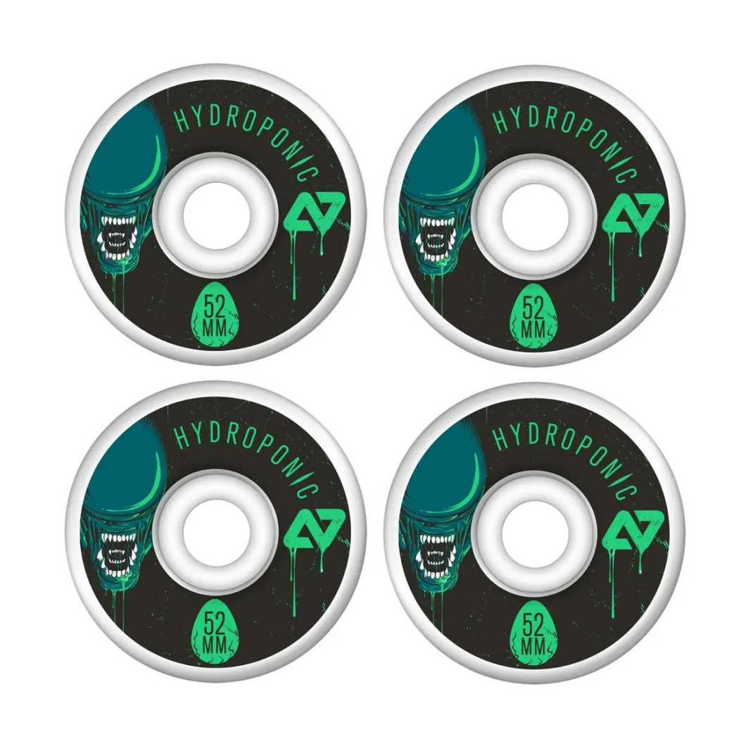 Hydroponic Horror 100A Skateboard Wheels 4-Pack (52mm - Alien)