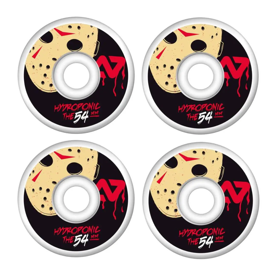 Hydroponic Horror 100A Skateboard Wheels 4-Pack (54mm - Friday 13)