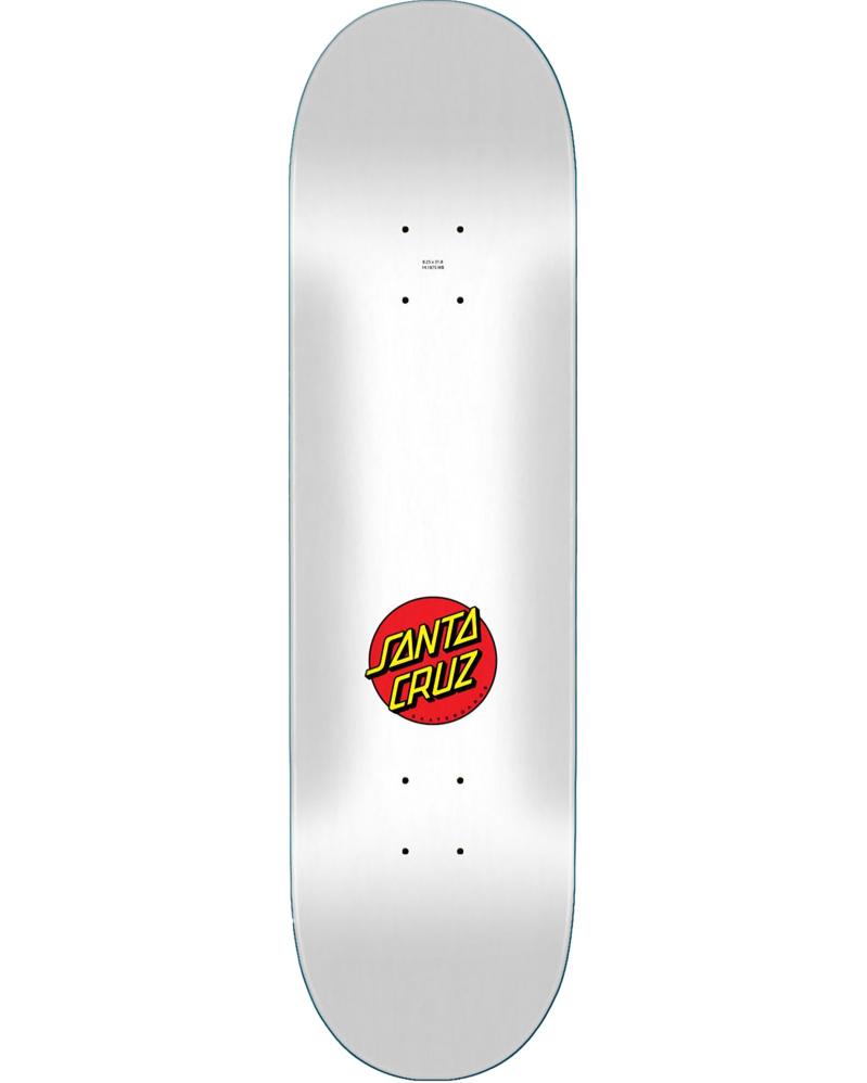 Santa Cruz Screaming Hand White 8.25" Skateboard Deck