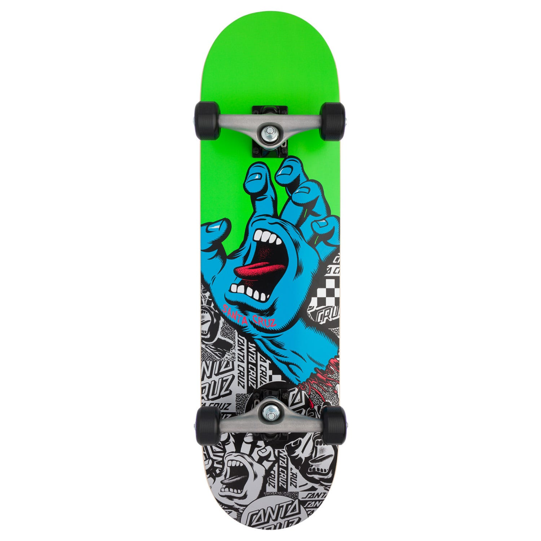 Santa Cruz Flier Hand Large Complete Skateboard 8.25"