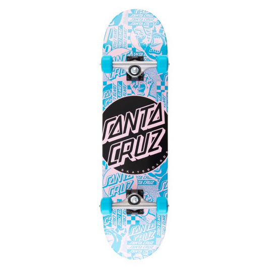 Santa Cruz Flier Dot Full Complete Skateboard 8"